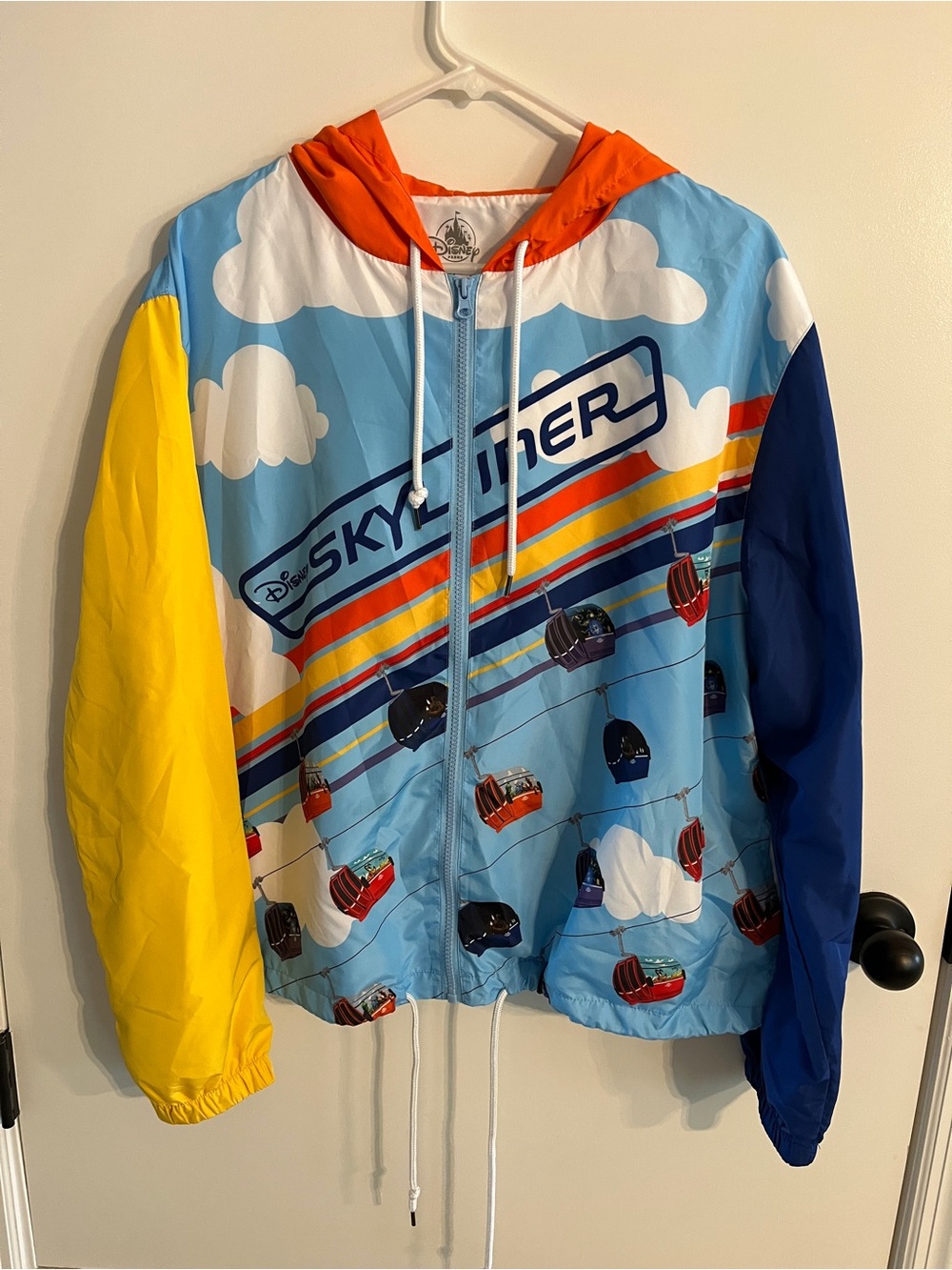 Mens Size XL Disney Parks Exclusive Skyliner Full Zip Light Jacket